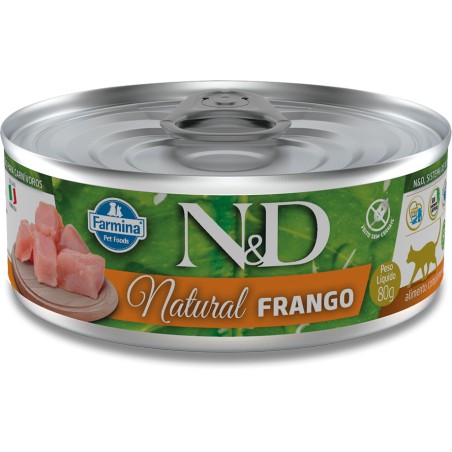 ND FELINE WET NATURAL FRANGO 0,08G
